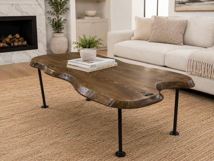 Customized Live Edge Coffee Table by iirntree - 7