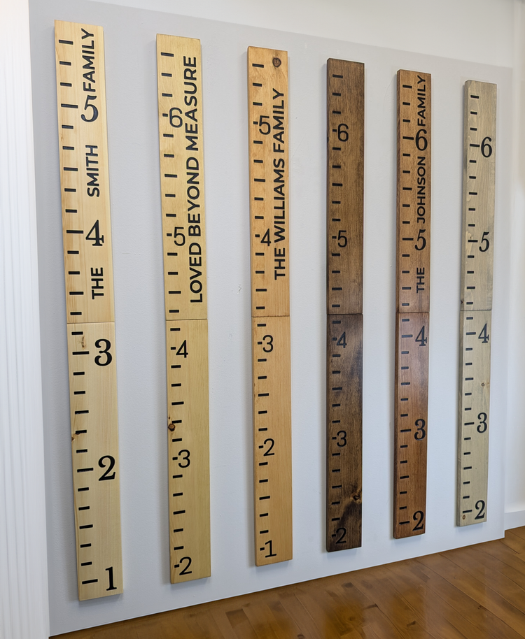 Customized Family Name Growth Chart Ruler by iirntree - 7