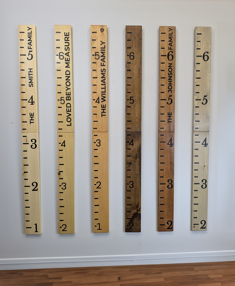 Customized Family Name Growth Chart Ruler by iirntree - 5