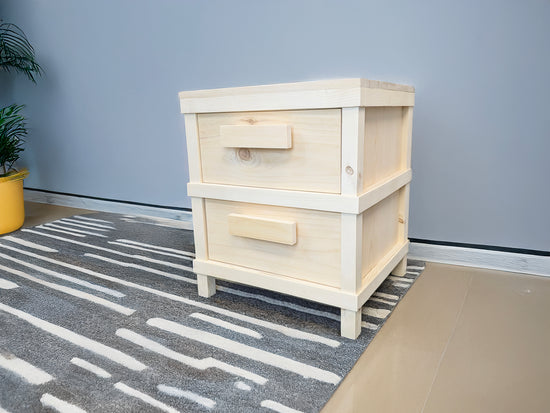 Customized Rustic 2 Drawer Nightstand by iirntree - 5