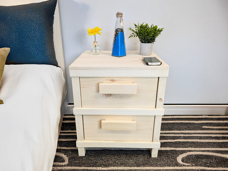 Customized Rustic 2 Drawer Nightstand by iirntree - 8