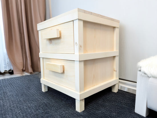 Customized Rustic 2 Drawer Nightstand by iirntree - 10