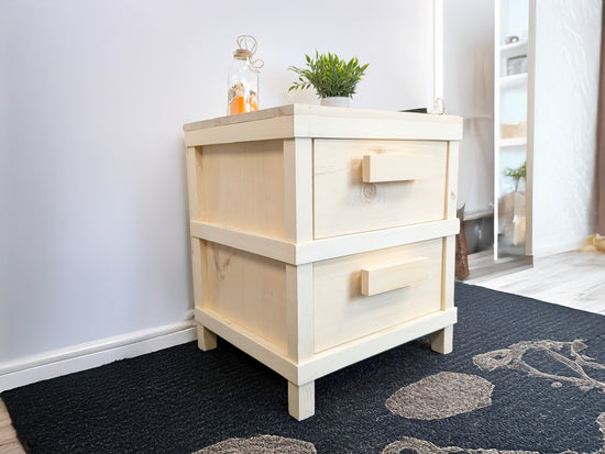Customized Rustic 2 Drawer Nightstand by iirntree - 11