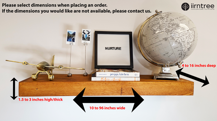 Customized Wood Floating Shelf by iirntree - 4