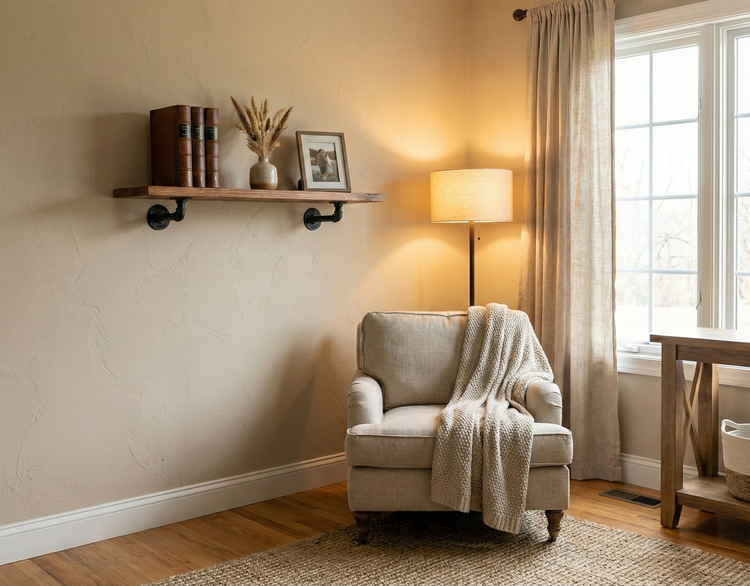 Customized Simple Pipe Wall Shelf by iirntree - 12