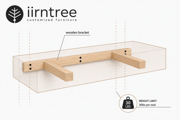 Customized Extra Support Brackets - iirntree Shelves & Mantels Only by iirntree - 7