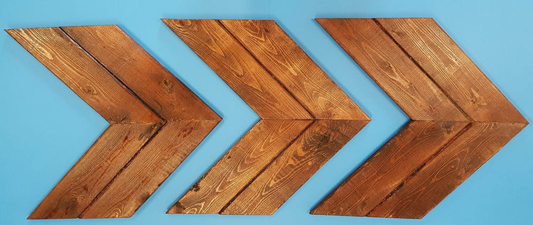 Customized Chevron (SET OF 3) Wood Arrows by iirntree