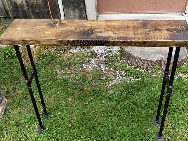 Customized Modern Pipe Bench Entryway Table by iirntree - 6