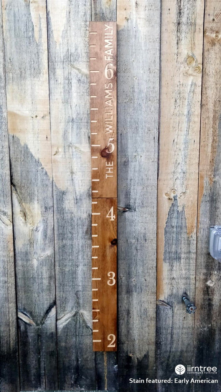 Customized Family Name Growth Chart Ruler by iirntree - 28