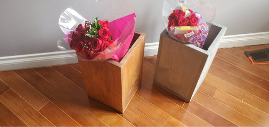 Recycled Wooden Floor Vase | Porch Vase | Wood Vase | Solid Wood Vase - FREE SHIPPING - iirntree