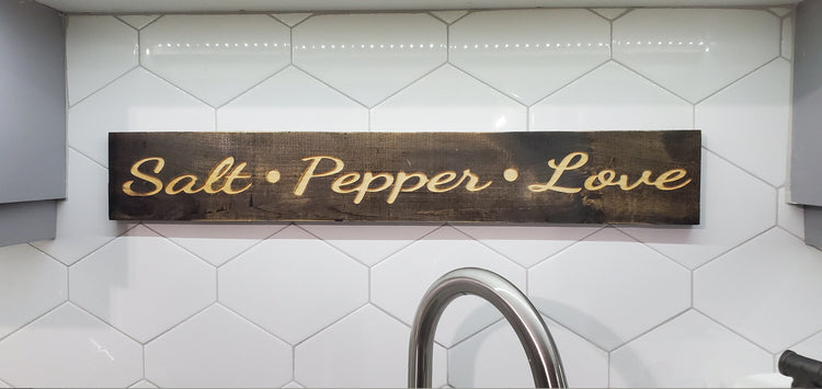 Customized Salt, Pepper, Love Sign by iirntree