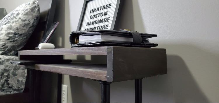 Customized Rustic Pipe End Table by iirntree - 5
