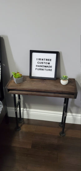Customized Rustic Pipe End Table by iirntree - 4