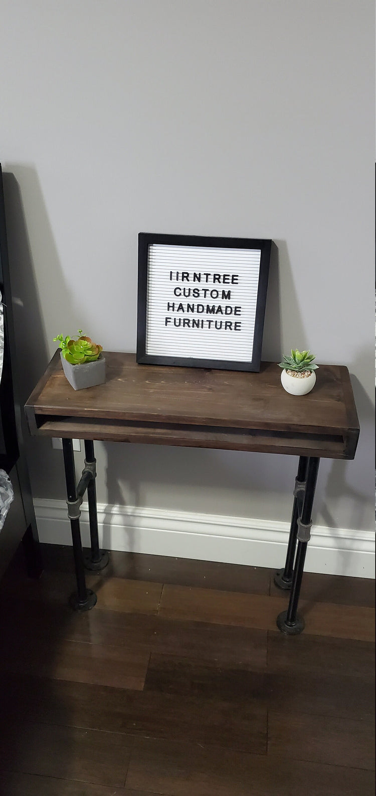 Customized Rustic Pipe End Table by iirntree - 13
