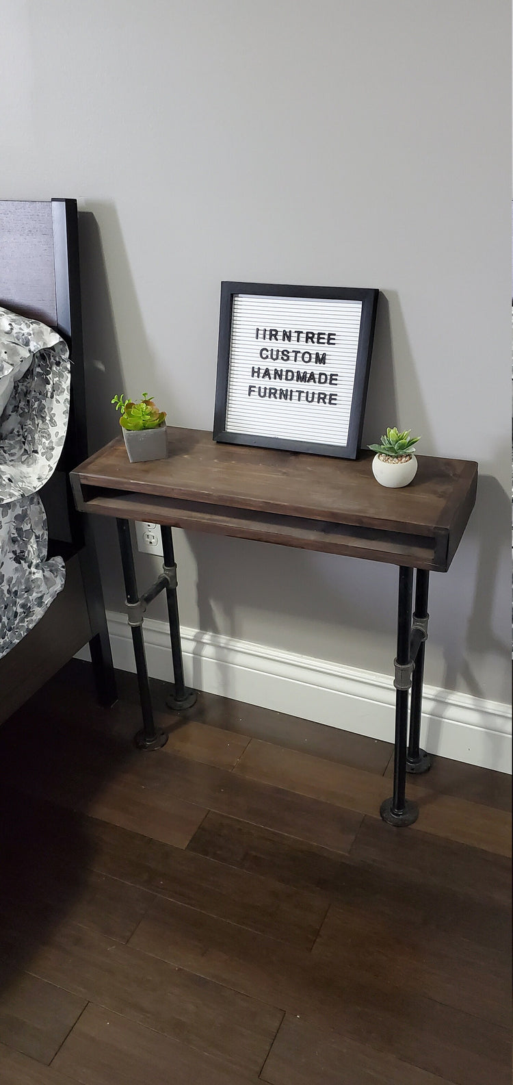 Customized Rustic Pipe End Table by iirntree - 2