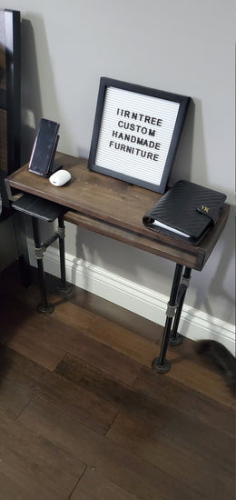 Customized Rustic Pipe End Table by iirntree - 6