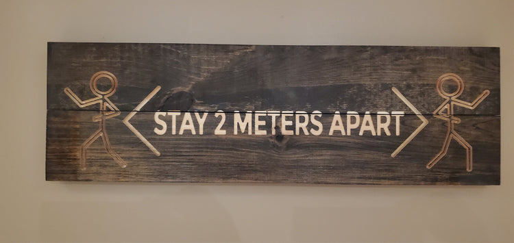 Customized Social Distance Sign by iirntree - 5