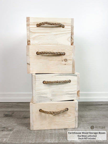 Customized Farmhouse Storage Box by iirntree - 2