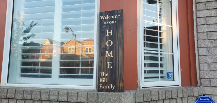 Customized Engraved Farmhouse Welcome Sign by iirntree - 4