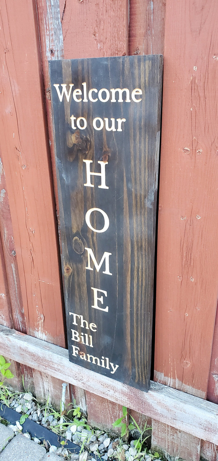 Customized Engraved Farmhouse Welcome Sign by iirntree - 7