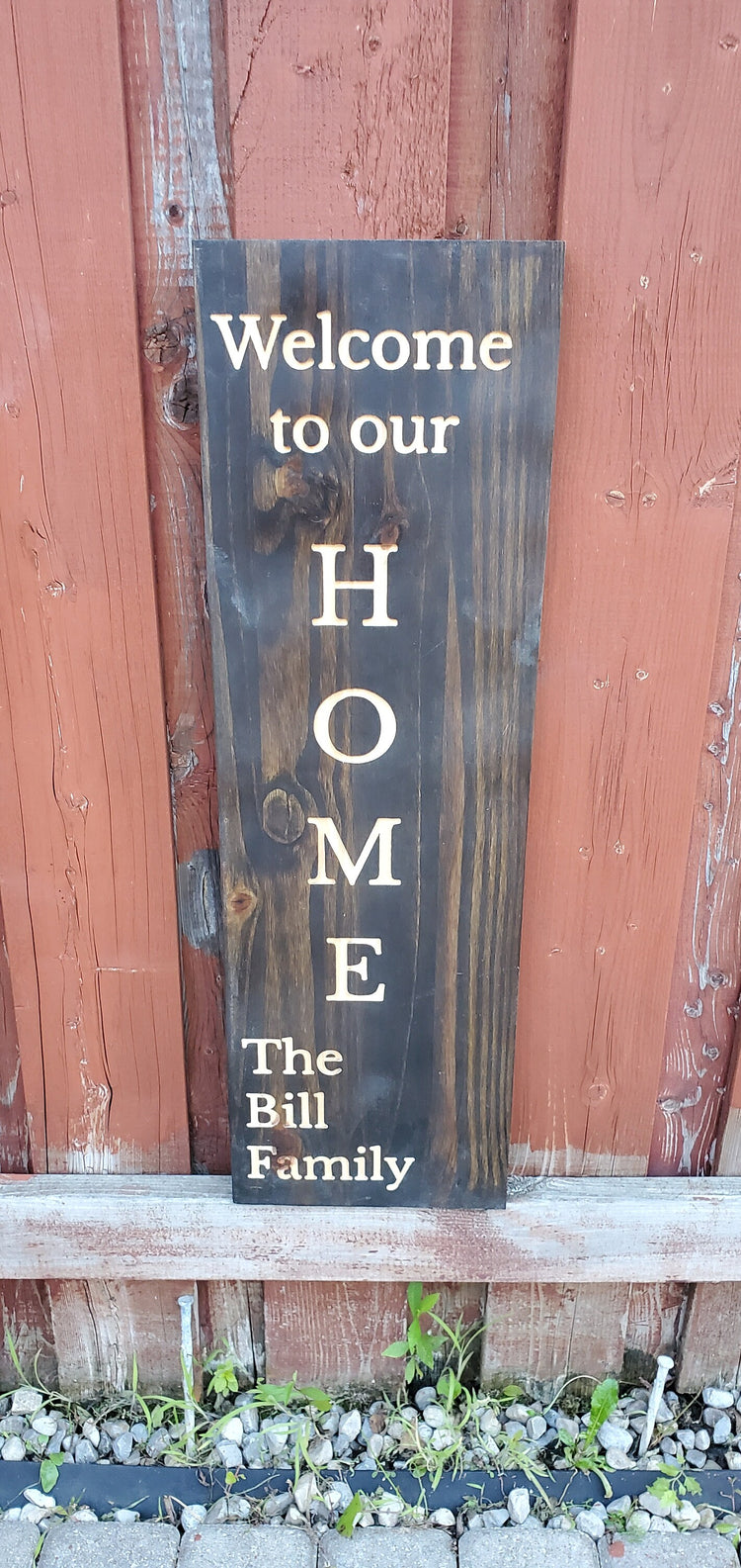 Customized Engraved Farmhouse Welcome Sign by iirntree - 9