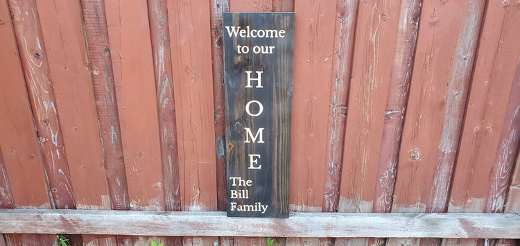 Customized Engraved Farmhouse Welcome Sign by iirntree - 10