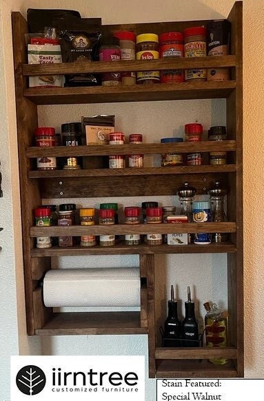 Customized Hanging Spice Rack Kitchen Organizer by iirntree - 2