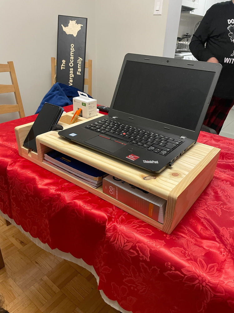 Customized Wooden Desk Organizer by iirntree