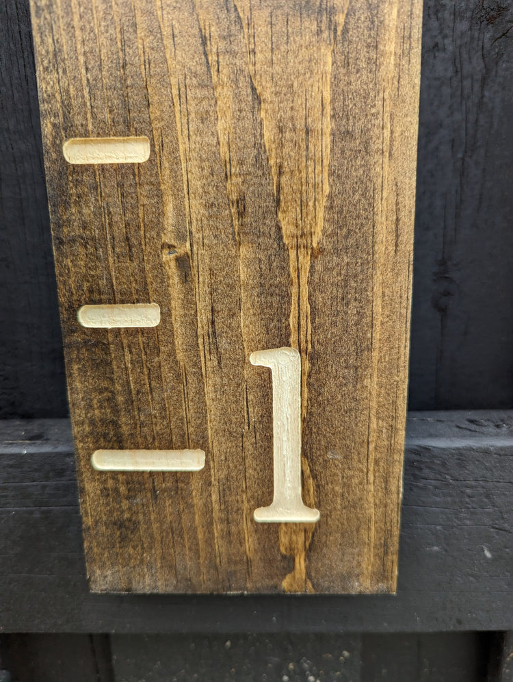 Customized Family Name Growth Chart Ruler by iirntree - 25