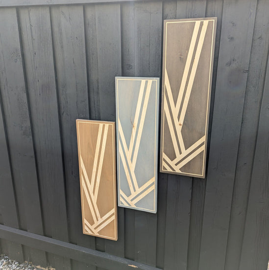 Customized Engraved Wall Art Stripes by iirntree