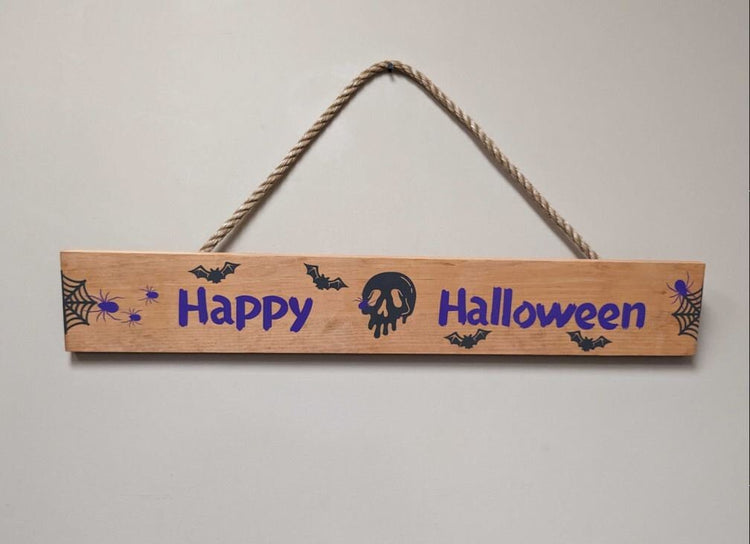 Customized Happy Halloween Sign by iirntree