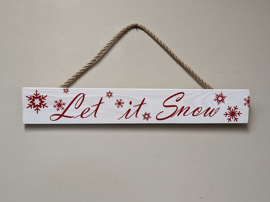 Customized Let it Snow Sign Christmas Sign by iirntree - 4