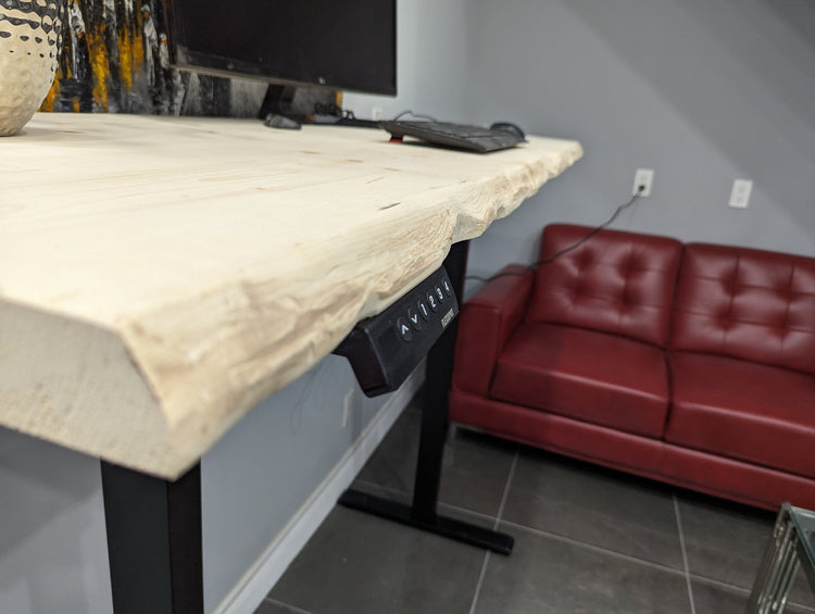 Customized Live Edge Adjustable Standing Desk by iirntree - 4