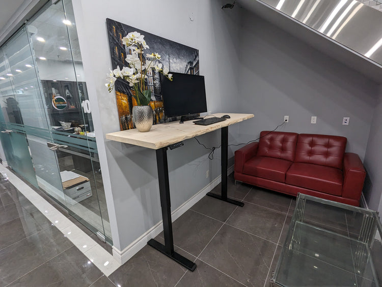 Customized Live Edge Adjustable Standing Desk by iirntree - 8
