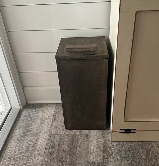 Customized Recycled Solid 3/4" Wood Waste-Bin by iirntree - 9