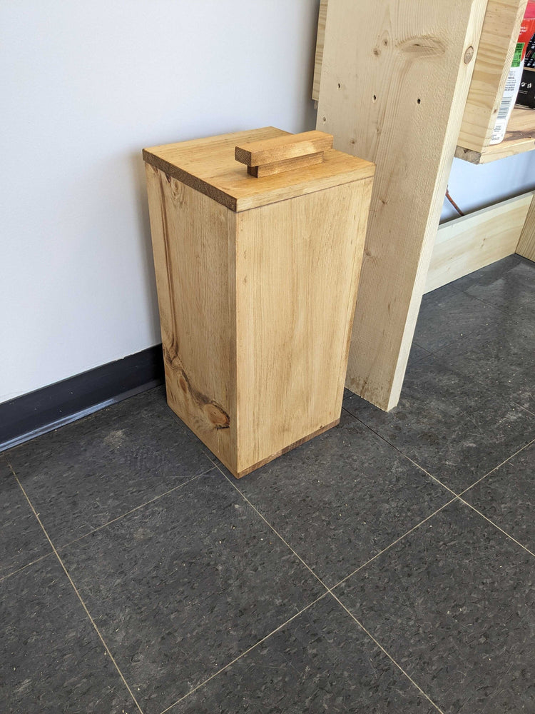 Customized Recycled Solid 3/4" Wood Waste-Bin by iirntree - 14