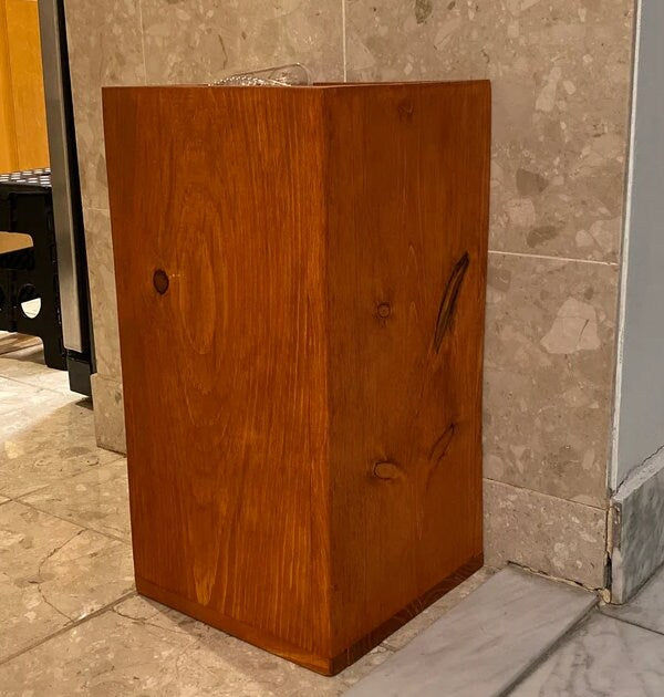Customized Recycled Solid 3/4" Wood Waste-Bin by iirntree - 5