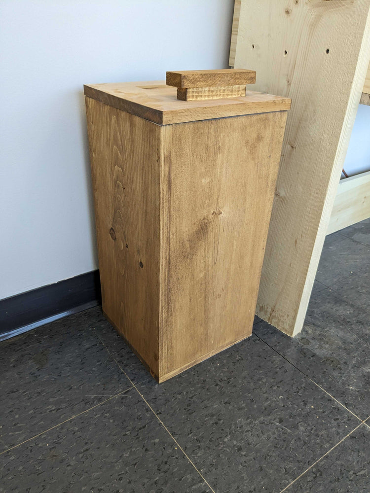 Customized Recycled Solid 3/4" Wood Waste-Bin by iirntree - 11