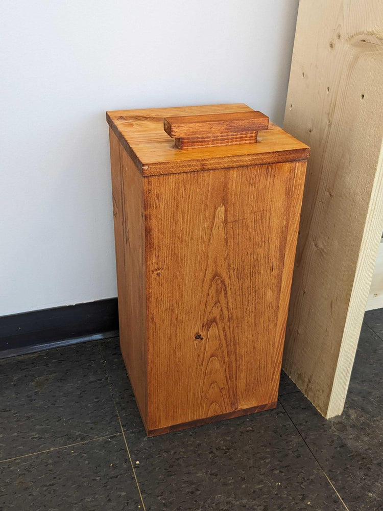 Customized Recycled Solid 3/4" Wood Waste-Bin by iirntree - 12
