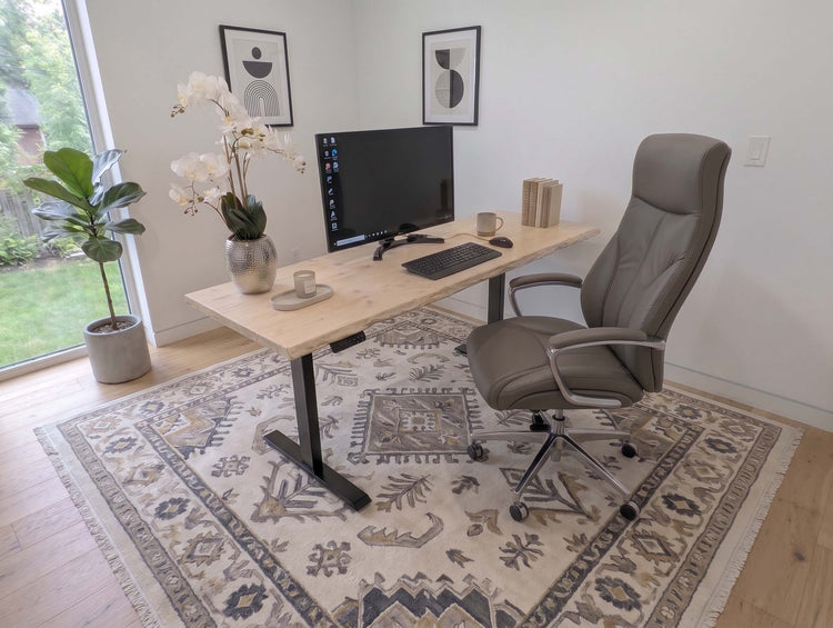 Customized Live Edge Adjustable Standing Desk by iirntree - 8