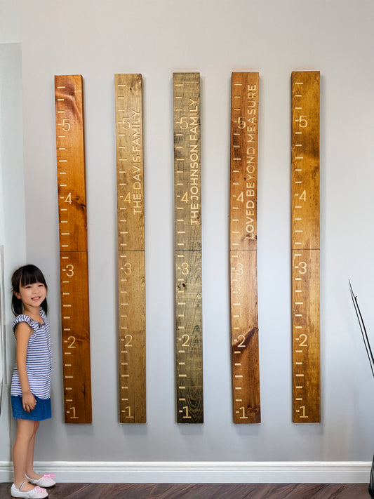 Family Name Growth Chart Ruler