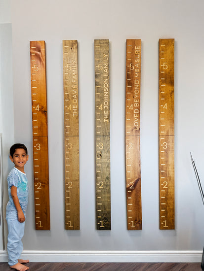 Customized Family Name Growth Chart Ruler by iirntree - 5