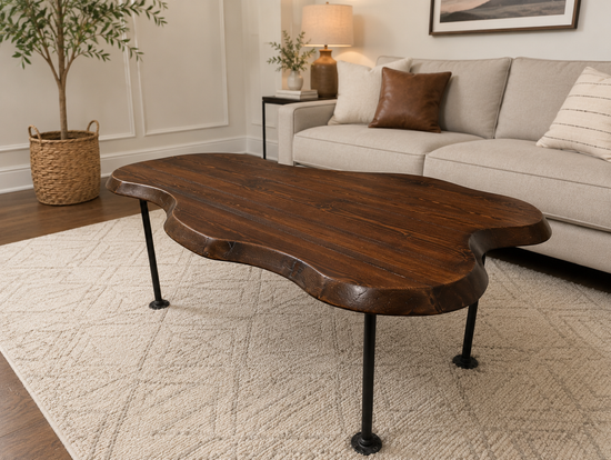 Customized Live Edge Coffee Table by iirntree - 17
