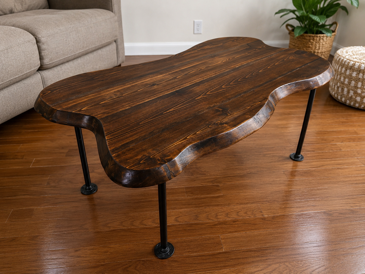 Customized Live Edge Coffee Table by iirntree - 19