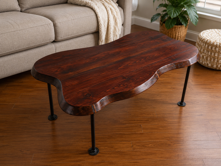Customized Live Edge Coffee Table by iirntree - 8