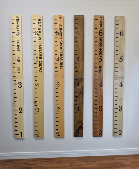 Customized Family Name Growth Chart Ruler by iirntree - 5
