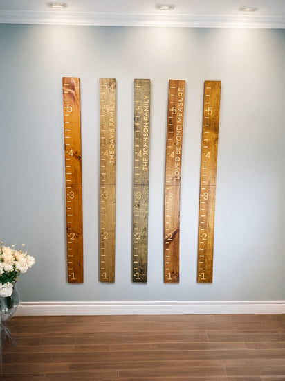 Customized Family Name Growth Chart Ruler by iirntree - 10