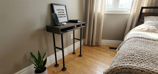 Rustic Pipe End Table