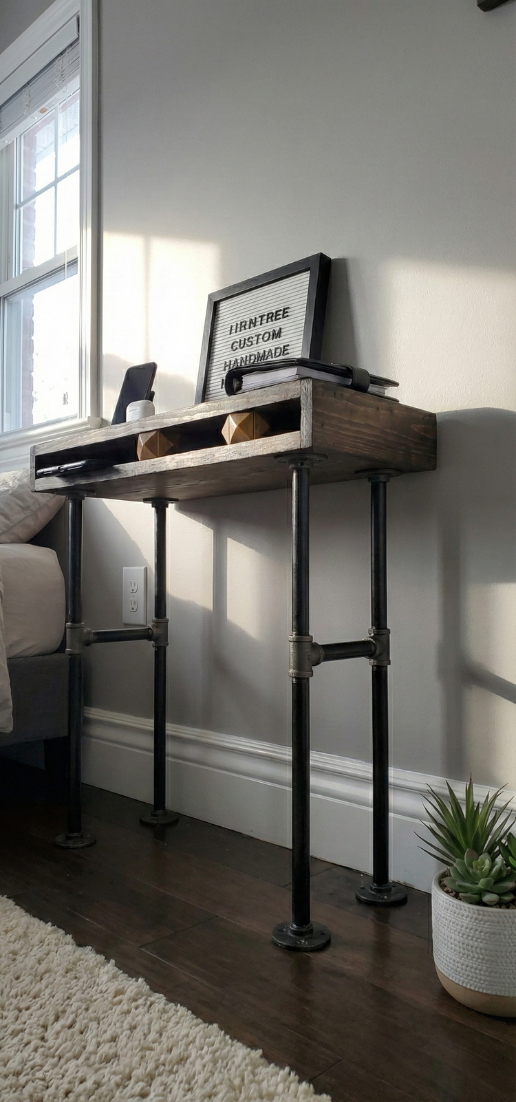 Customized Rustic Pipe End Table by iirntree - 20