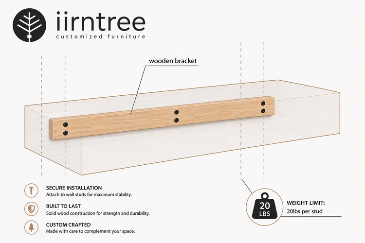 Customized Extra Support Brackets - iirntree Shelves & Mantels Only by iirntree - 9